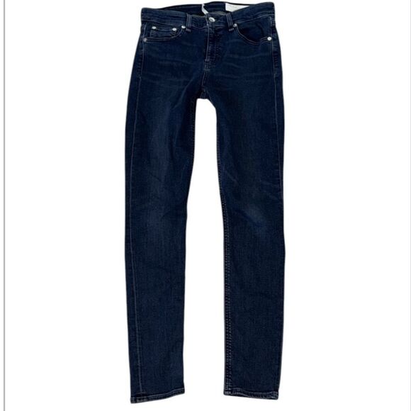 Rag & Bone Cafe Mid Rise‎ Skinny Jeans Size 27 Stretch Medium Wash - Picture 2 of 9